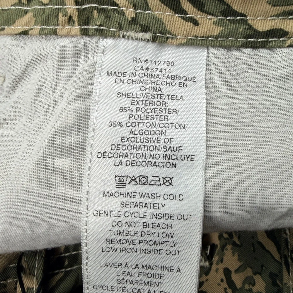 True Religion Mens Abstract Camo Cargo Pants 30x32 NWT Green Swirl 701122‎